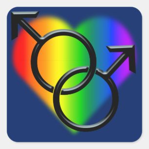 Gay Pride Aufkleber Männer Gay Pride Regenbogenauf