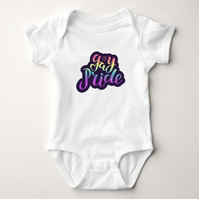 Gay Pride Baby Strampler (Vorderseite)