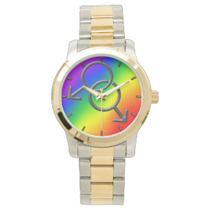 Gay Pride Beobachten Rainbow Liebe Armbanduhren &