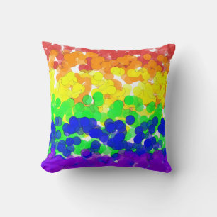 Gay Pride Bokeh Flag Kissen