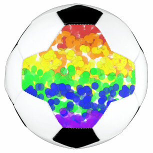 Gay Pride Bokeh Flag Necklace Fußball
