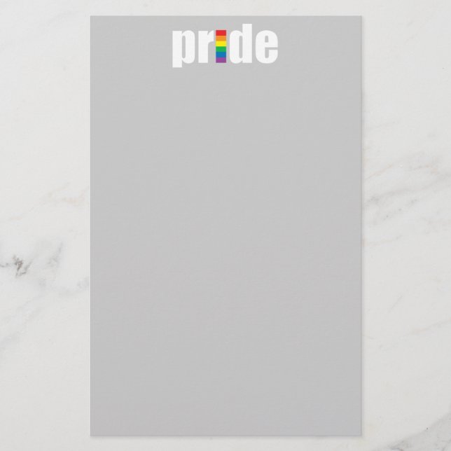 Gay Pride-Briefpapier Briefpapier (Vorderseite)