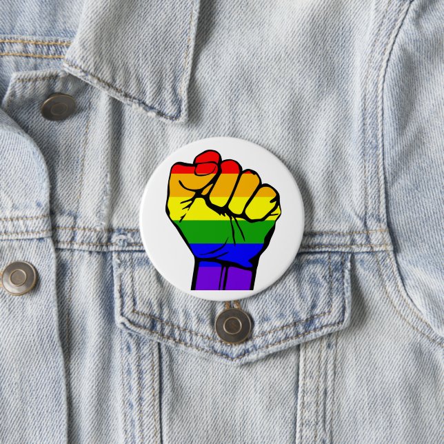 Gay Pride-Button - Pride Flaggen-Knopf - Button (Beispiel)