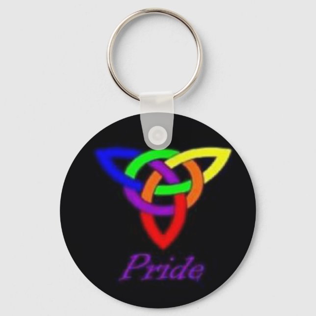 Gay Pride Celtic Knot Schlüsselanhänger (Vorderseite)