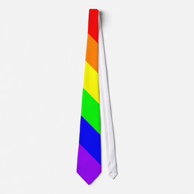 Gay pride Cravate arc-en-ciel (Devant)