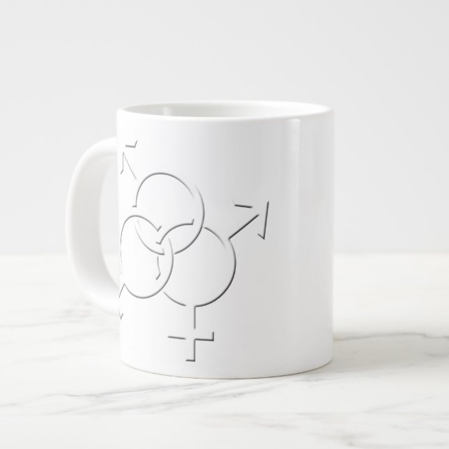 Gay Pride Cups Tasse Benutzerdefinierte gleichgesc (Vorderseite Links)