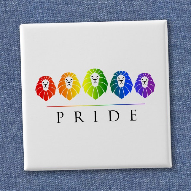 Gay Pride der Löwen - LGBT Button (Von Creator hochgeladen)