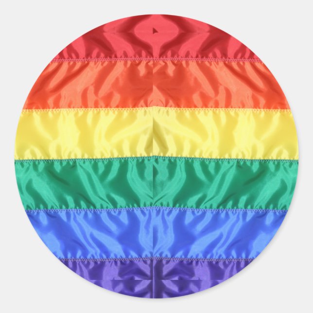 Gay Pride der Regenbogenflagge LGBTQ LGBT Liebe is Runder Aufkleber (Vorderseite)