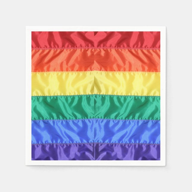 Gay Pride der Regenbogenflagge LGBTQ LGBT Liebe is Serviette (Vorderseite)