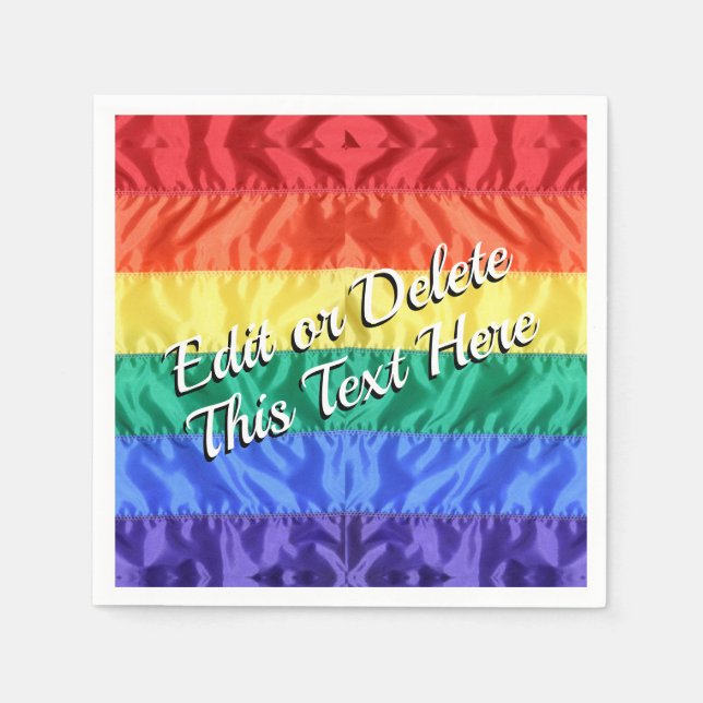 Gay Pride der Regenbogenflagge LGBTQ LGBT Liebe is Serviette (Vorderseite)