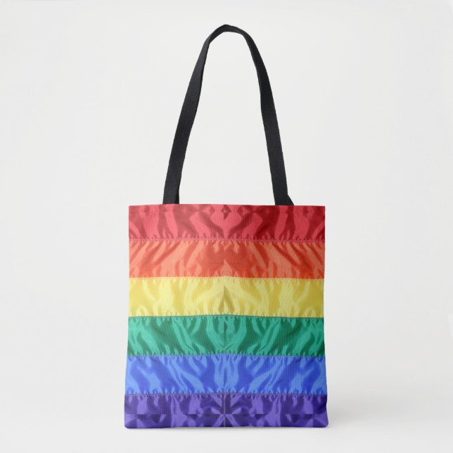 Gay Pride der Regenbogenflagge LGBTQ LGBT Liebe is Tasche (Vorderseite)