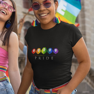 Gay pride - des Lions - T-shirt arc-en-ciel LGBT