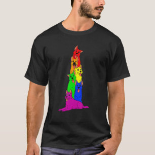 Gay Pride Deutscher Schäferhund Lgbt Regenboge T-Shirt