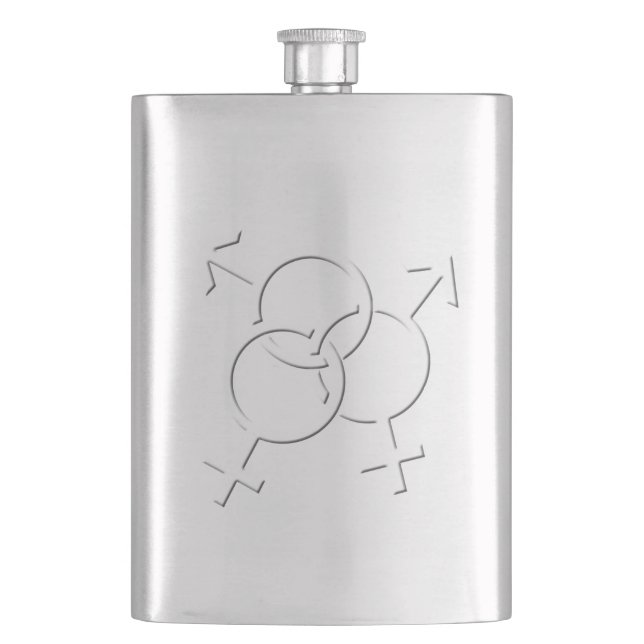 Gay Pride Drink Flask LGBT Liebe Flask Geschenke Flachmann (Vorderseite)