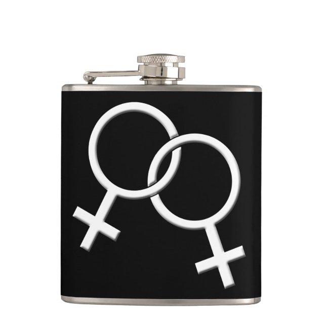 Gay Pride Drink Flask Same Sex Liebe Flaschen Gesc Flachmann (Vorderseite)
