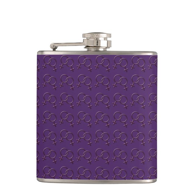 Gay Pride Drink Flask Same Sex Liebe Flaschen Gesc Flachmann (Vorderseite)