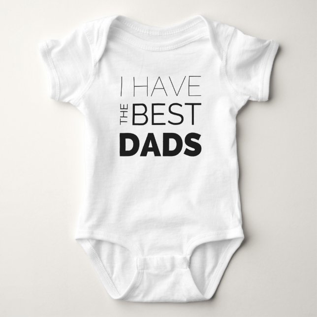 Gay Pride einteilig - ich habe die besten Vatis Baby Strampler (Vorderseite)