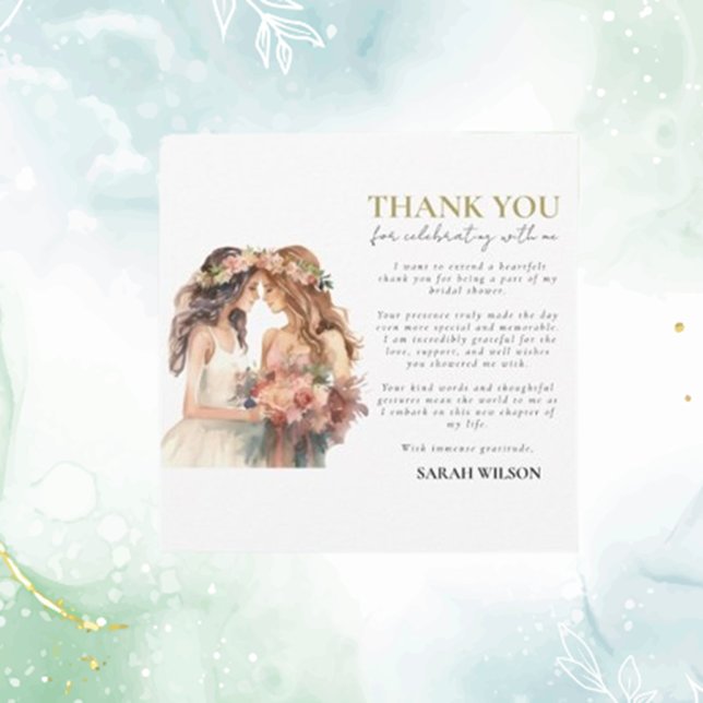 Gay Pride Elegant Blush Wedding Vielen Dank (Express heartfelt gratitude with our elegant blush Gay Pride wedding thank you cards—perfect for sha)