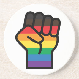 Gay Pride Faust Getränkeuntersetzer