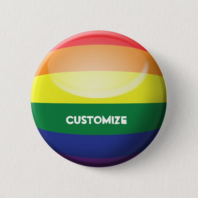 Gay Pride fertigen besonders an Button (Vorderseite)