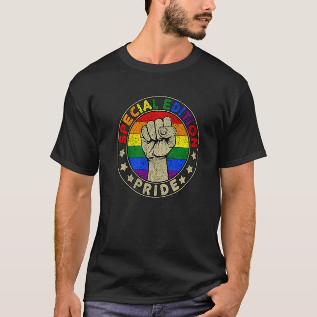 Gay Pride Fire LGBT Boys Men Special Edition T-Shirt (Vorderseite)
