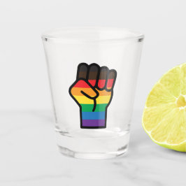 Gay Pride Fist Schnapsglas