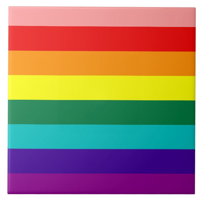 Gay Pride-Flag Fliese (Vorderseite)