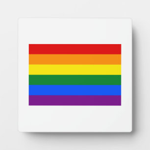 Gay Pride Flag Fotoplatte