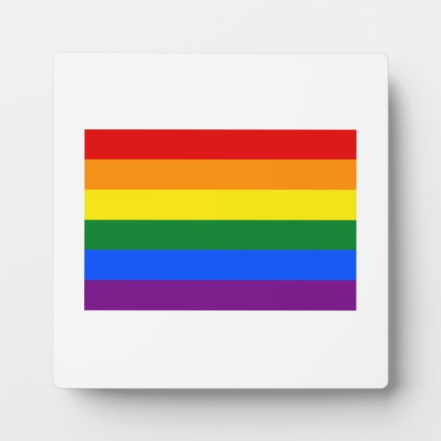Gay Pride Flag Fotoplatte (Vorderseite)