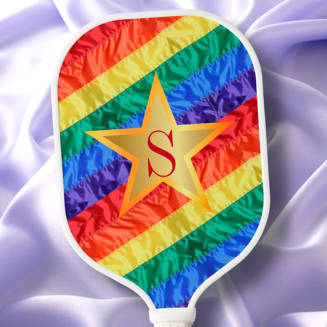 Gay Pride-Flag für LGBTQ-Regenbogen Pickleball Schläger (Von Creator hochgeladen)