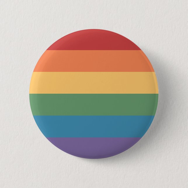 Gay Pride Flag Heathered Button (Vorderseite)
