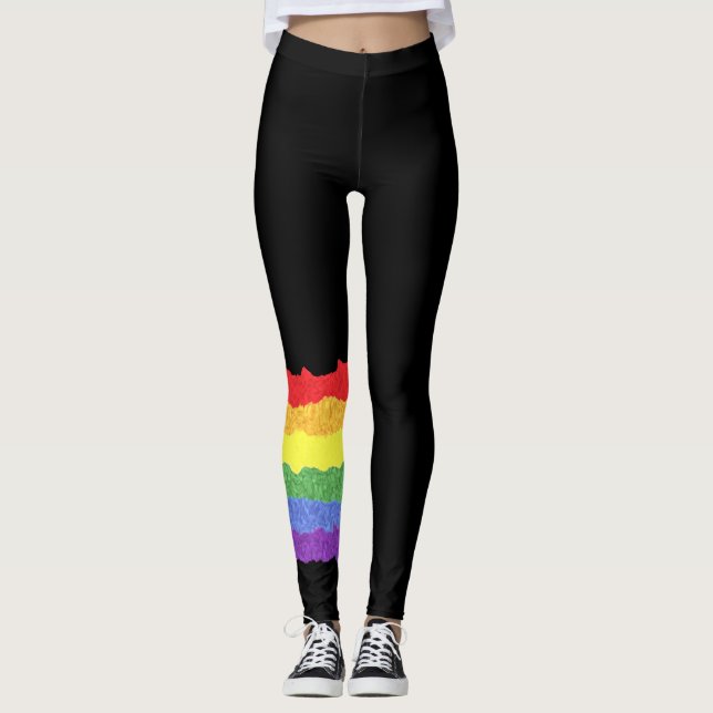 Gay Pride-Flag Leggings (Vorderseite)