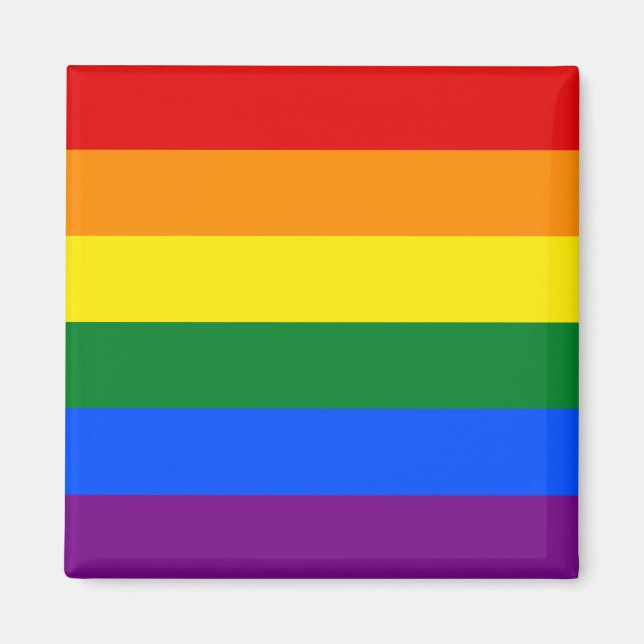 Gay Pride Flag LGBT Magnet (Vorne)