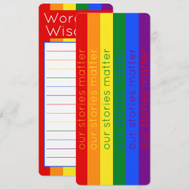 Gay Pride Flag LGBT Rainbow Lesezeichen