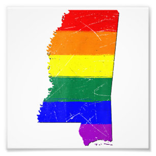 Gay Pride-Flag Mississippi Fotodruck