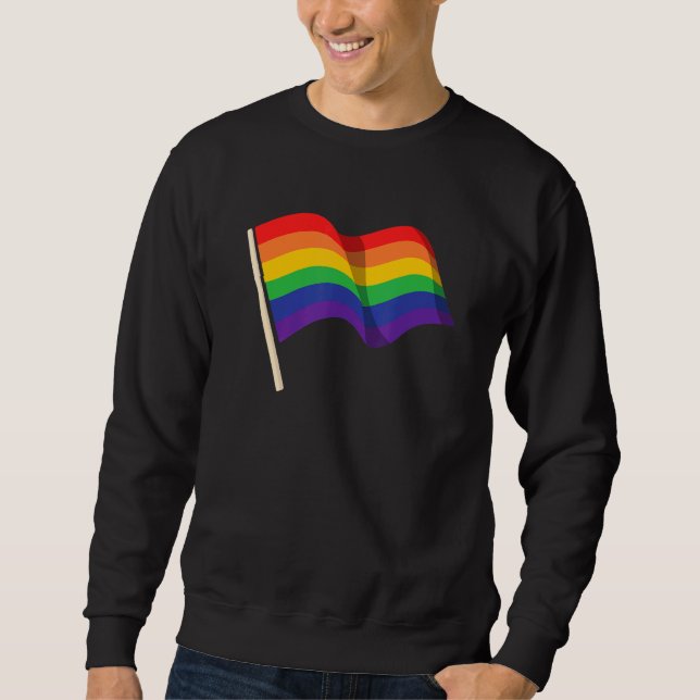 Gay Pride Flag Subtile Gay Pride Sweatshirt (Vorderseite)