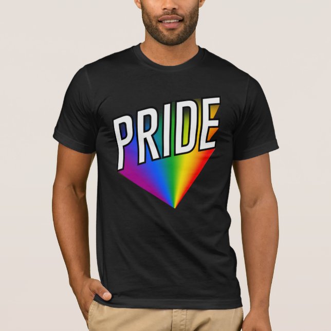 Gay Pride-Flag-T - Shirt (Vorderseite)