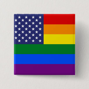 "GAY PRIDE-FLAGGE " BUTTON