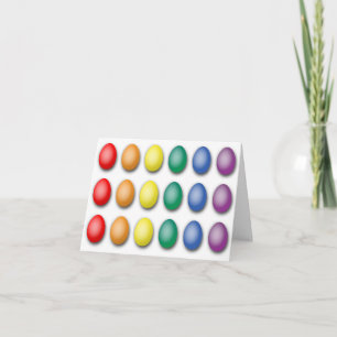 Gay Pride-Flagge Eggs Karte