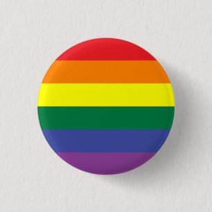 Gay Pride-Flaggenknopf Button