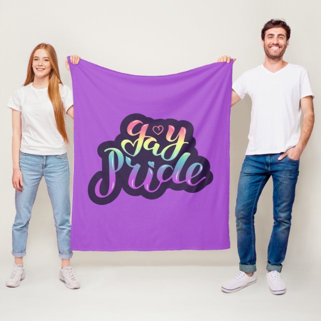 Gay Pride Fleecedecke (Beispiel)