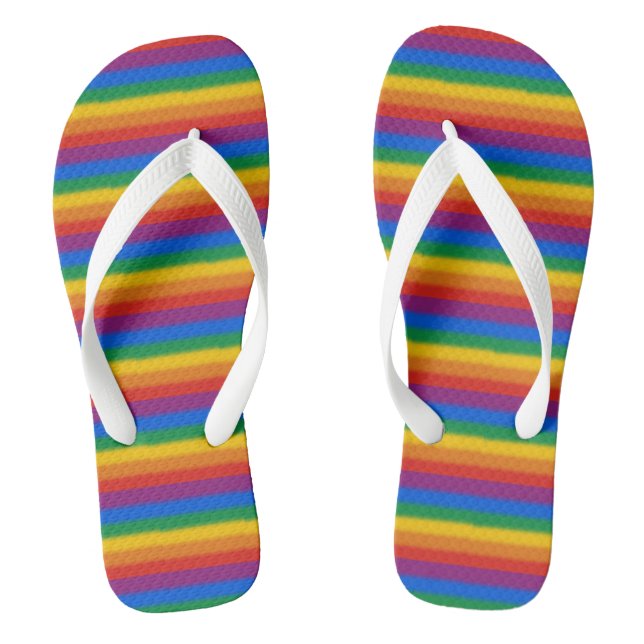 Gay Pride Flip Flops (Fußbett)