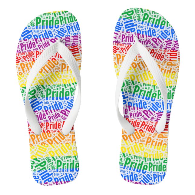 Gay Pride Flip Flops (Fußbett)