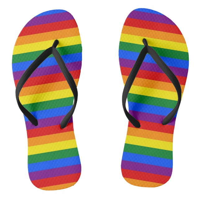 Gay Pride Flip Flops (Fußbett)