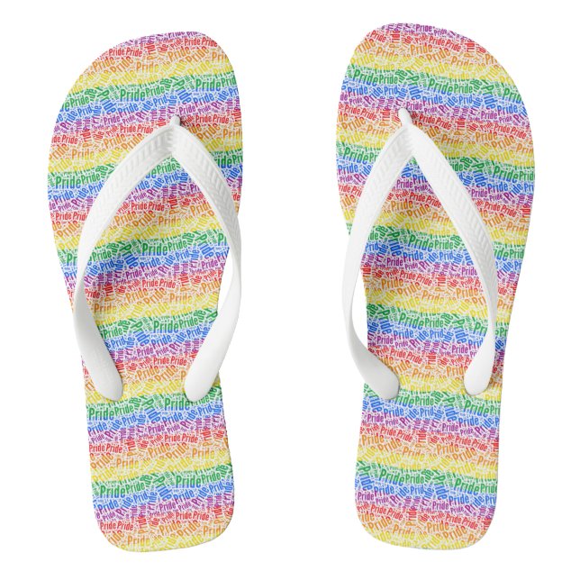 Gay Pride Flip Flops (Fußbett)