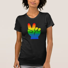 Gay Pride-Friedensdunkelheits-T - Shirt