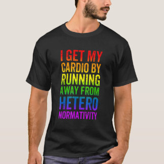 Gay Pride Funny Cardio Gym LGBT Bewusstsein Regenb T-Shirt