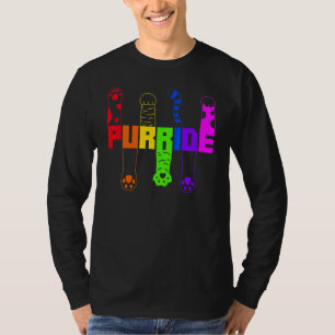 Gay Pride für Frauen - LGBT Cat Purride T-Shirt