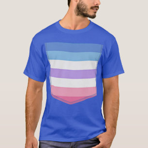 Gay Pride für Menschenrechte - Bi Gender Flag Pock T-Shirt