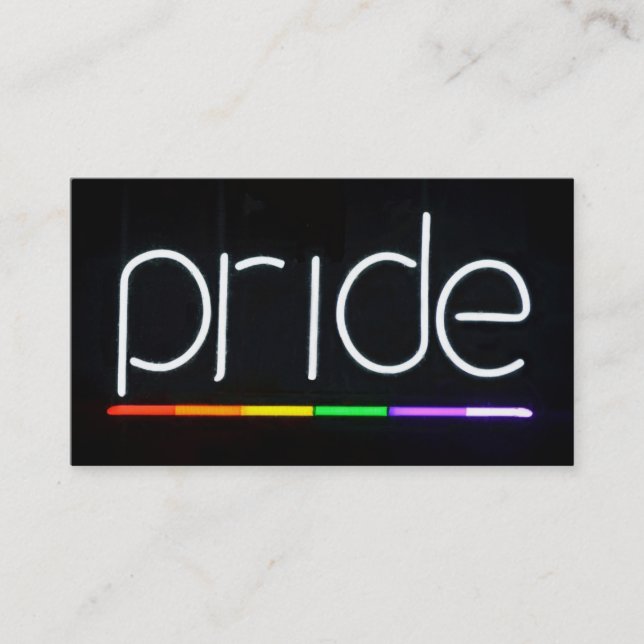 Gay Pride-Geschäfts-Karte Visitenkarte (Vorderseite)